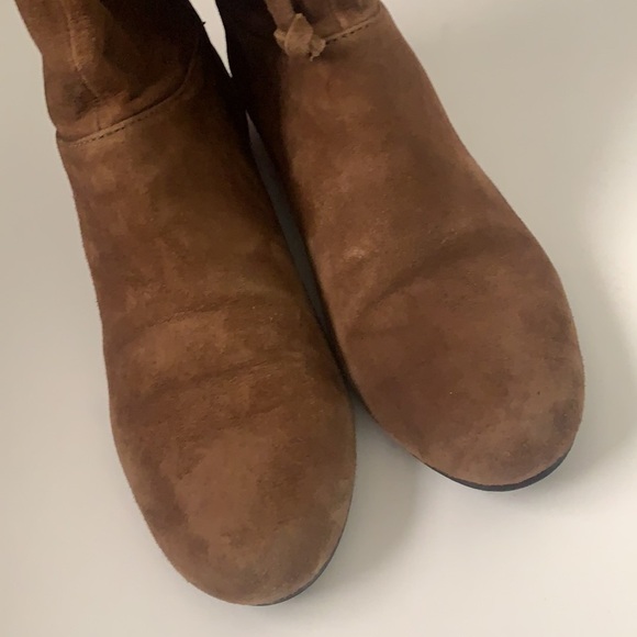 Nine West Dark Natural Suede Boots - Picture 4 of 16